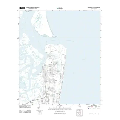 2012 Map of Fernandina Beach, 2012 Print