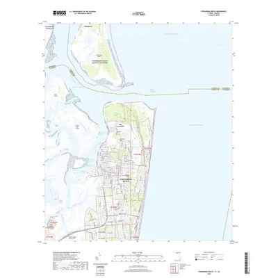 2018 Map of Fernandina Beach, 2018 Print