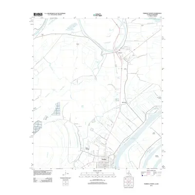 2012 Map of Ferriday North, 2012 Print