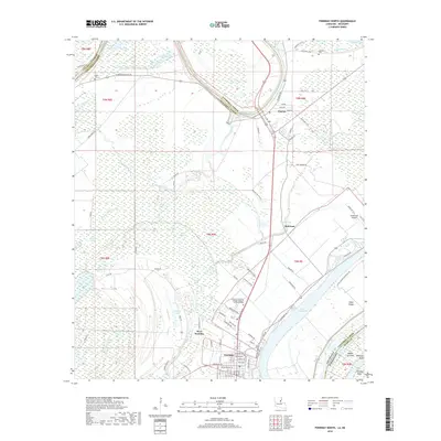 2018 Map of Ferriday North, 2018 Print