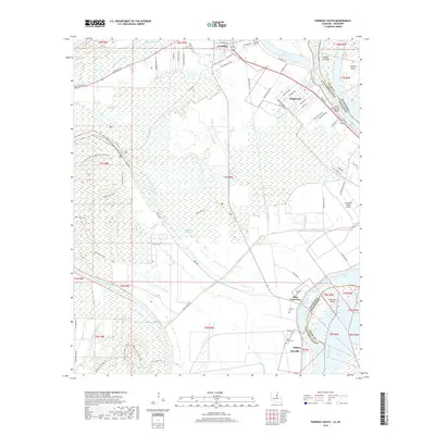 2018 Map of Ferriday South, 2018 Print