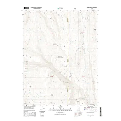 2014 Map of Ferron Canyon, 2014 Print