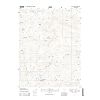 2014 Map of Ferron Reservoir, 2014 Print