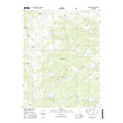2017 Map of Ferron Reservoir, 2017 Print