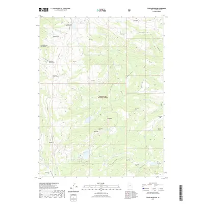 2020 Map of Ferron Reservoir, 2020 Print