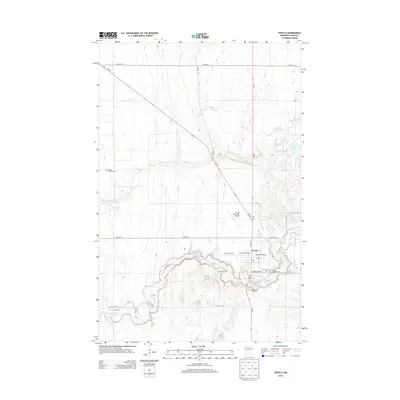 2013 Map of Fertile, 2013 Print