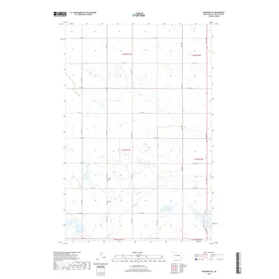 2018 Map of Fessenden SW, 2018 Print