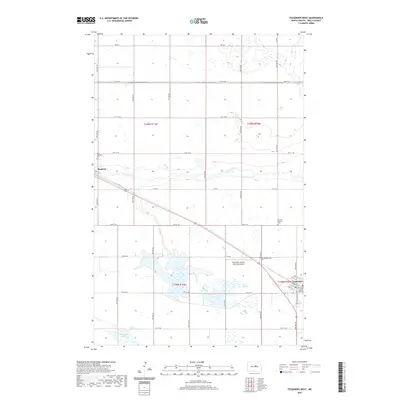 2020 Map of Fessenden West, 2020 Print