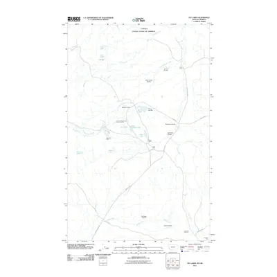 2011 Map of Fey Lakes, 2011 Print