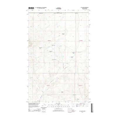 2014 Map of Fey Lakes, 2014 Print