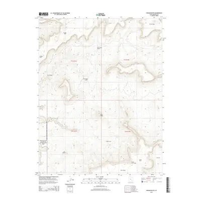 2014 Map of Fiddler Butte, 2014 Print
