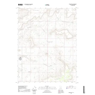 2020 Map of Fiddler Butte, 2020 Print