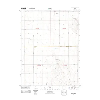 2013 Map of Fiddler Peak, 2013 Print