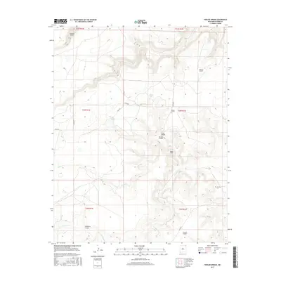 2017 Map of Fiddler Springs, 2017 Print