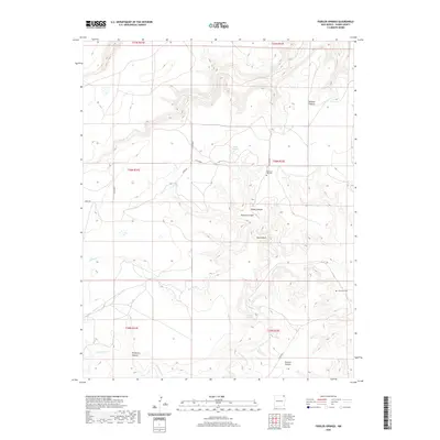 2020 Map of Fiddler Springs, 2020 Print