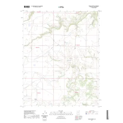 2023 Map of Fiddler Springs, 2023 Print