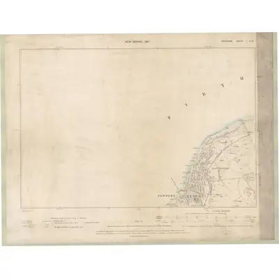1893 Map of Fife and Kinross Sheet I.SW, 1897 Print