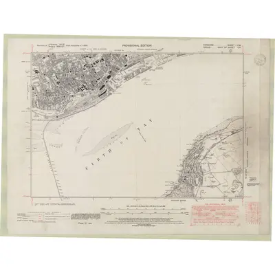 1938 Map of Fife and Kinross Sheet I.SW, 1947 Print