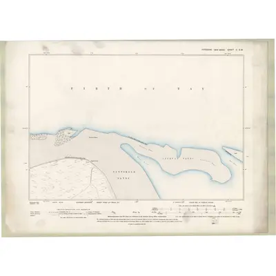 1893 Map of Fife and Kinross Sheet II.SW, 1895 Print