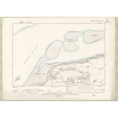 1894 Map of Fife and Kinross Sheet III.NE, 1895 Print