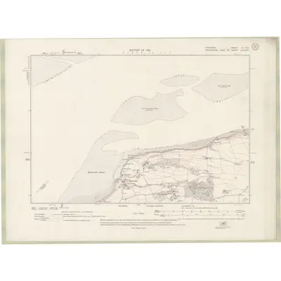 1912 Map of Fife and Kinross Sheet III.NE, 1921 Print
