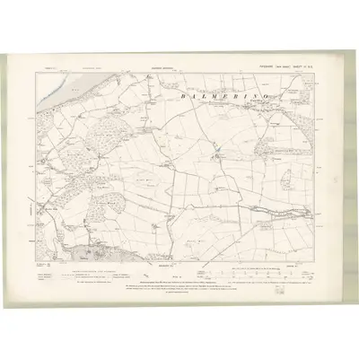 1893 Map of Fife and Kinross Sheet III.SE, 1897 Print