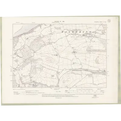 1912 Map of Fife and Kinross Sheet III.SE, 1921 Print