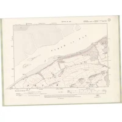 1912 Map of Fife and Kinross Sheet III.SW & IIIa SE, 1921 Print