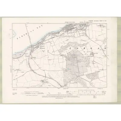 1893 Map of Fife and Kinross Sheet IV.NW, 1895 Print