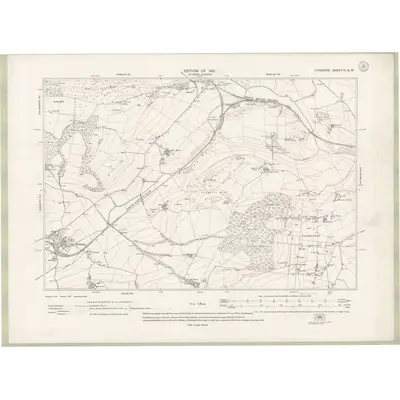 1912 Map of Fife and Kinross Sheet IV.SW, 1921 Print