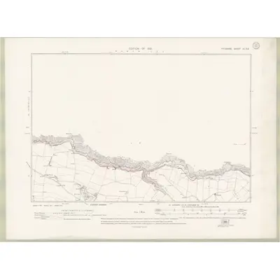 1912 Map of Fife and Kinross Sheet IX.SE, 1921 Print
