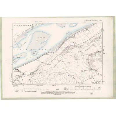 1894 Map of Fife and Kinross Sheet VI.NE, 1896 Print