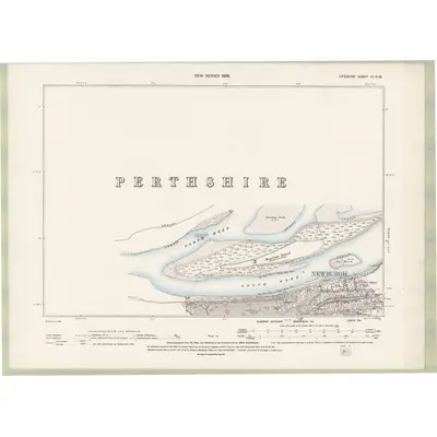 1894 Map of Fife and Kinross Sheet VI.NW, 1896 Print