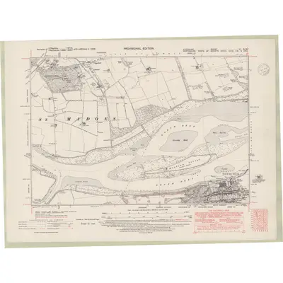 1938 Map of Fife and Kinross Sheet VI.NW, 1948 Print
