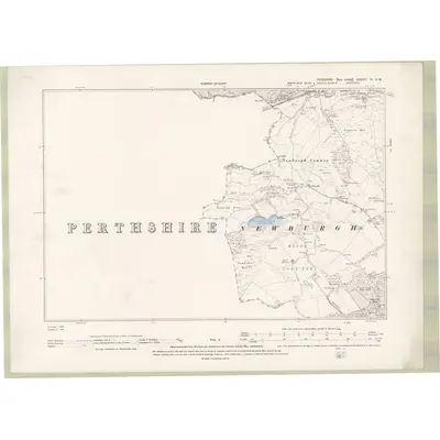 1894 Map of Fife and Kinross Sheet VI.SW, 1897 Print