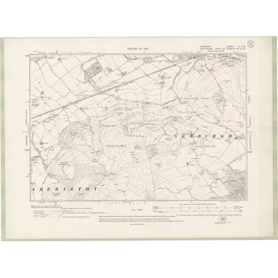1912 Map of Fife and Kinross Sheet VI.SW, 1921 Print