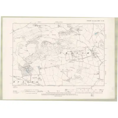 1893 Map of Fife and Kinross Sheet VII.NW, 1896 Print