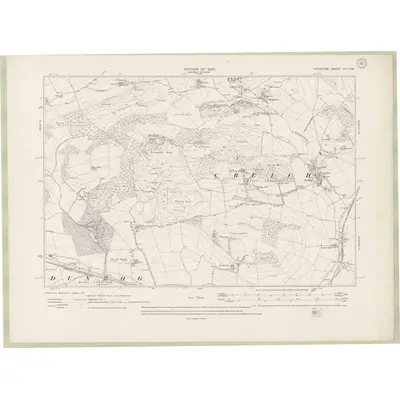 1912 Map of Fife and Kinross Sheet VII.NW, 1920 Print