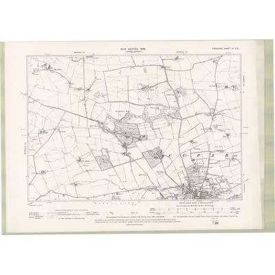 1894 Map of Fife and Kinross Sheet VII.SE, 1896 Print