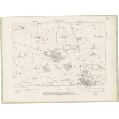 1912 Map of Fife and Kinross Sheet VII.SE, 1920 Print