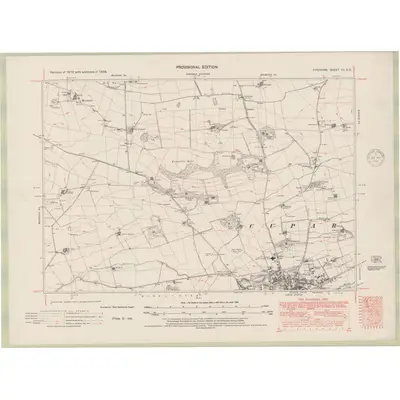 1938 Map of Fife and Kinross Sheet VII.SE, 1948 Print