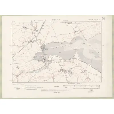 1912 Map of Fife and Kinross Sheet VIII.NE, 1921 Print