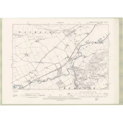 1893 Map of Fife and Kinross Sheet VIII.SW, 1895 Print
