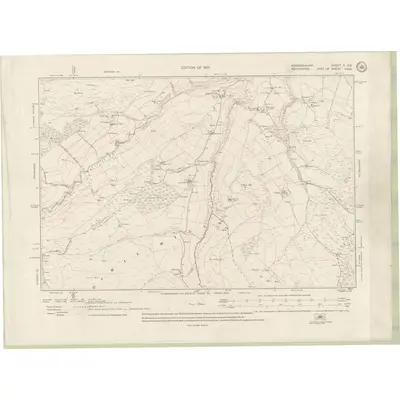 1913 Map of Fife and Kinross Sheet X.SE, 1921 Print