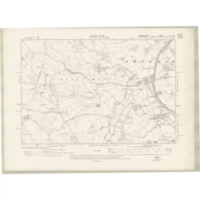1913 Map of Fife and Kinross Sheet XI.SW, 1921 Print