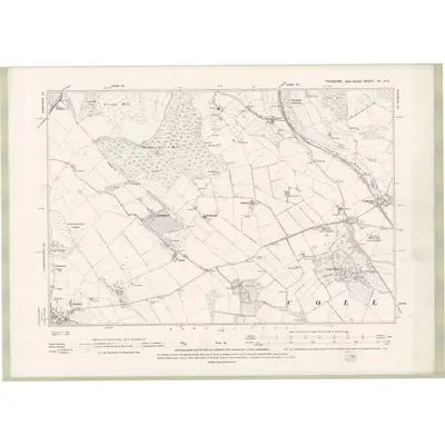 1893 Map of Fife and Kinross Sheet XII.NE, 1896 Print