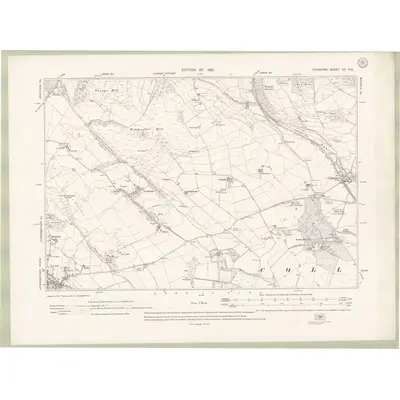 1913 Map of Fife and Kinross Sheet XII.NE, 1921 Print