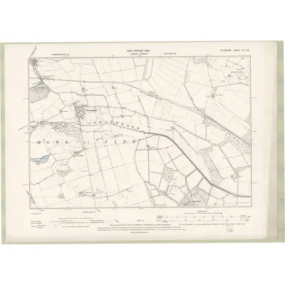 1893 Map of Fife and Kinross Sheet XII.SE, 1896 Print