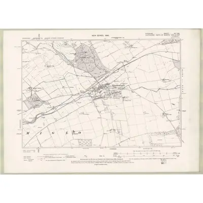 1894 Map of Fife and Kinross Sheet XII.SW, 1896 Print