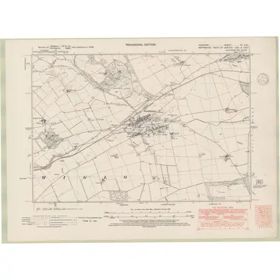 1938 Map of Fife and Kinross Sheet XII.SW, 1948 Print